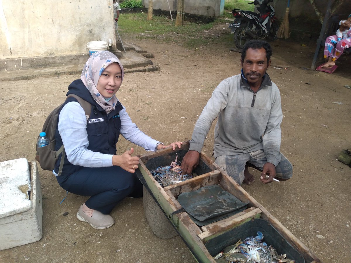 SaidSelvi's tweet photo. Jumat (24/9), Selvi Rosiana Said, PPB Kab.Bombana, di KUB Rajungan Ds.Batu Sempe Kec.Mata oleo, tangkapan rajungan, Alat tangkap Bubu, 1 Trip 7Kg, Harga Jual 70.000/Kg
#GiatLuhkanSatminkalMaros
#Bombana
#Tangkap 
#Produksi https://t.co/Cmkt5SLqCQ