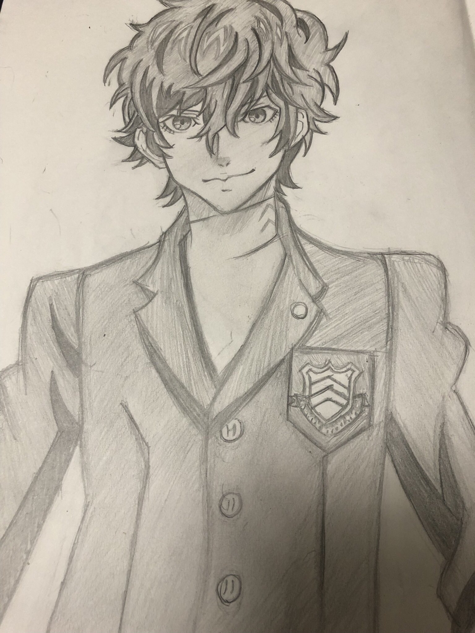 スカーレット ペルソナ5 雨宮蓮 描いてみた ペルソナ5 雨宮蓮 ジョーカー アニメ アニメイラスト イラスト イラスト練習中 模写 T Co Mqodjp6u3m Twitter
