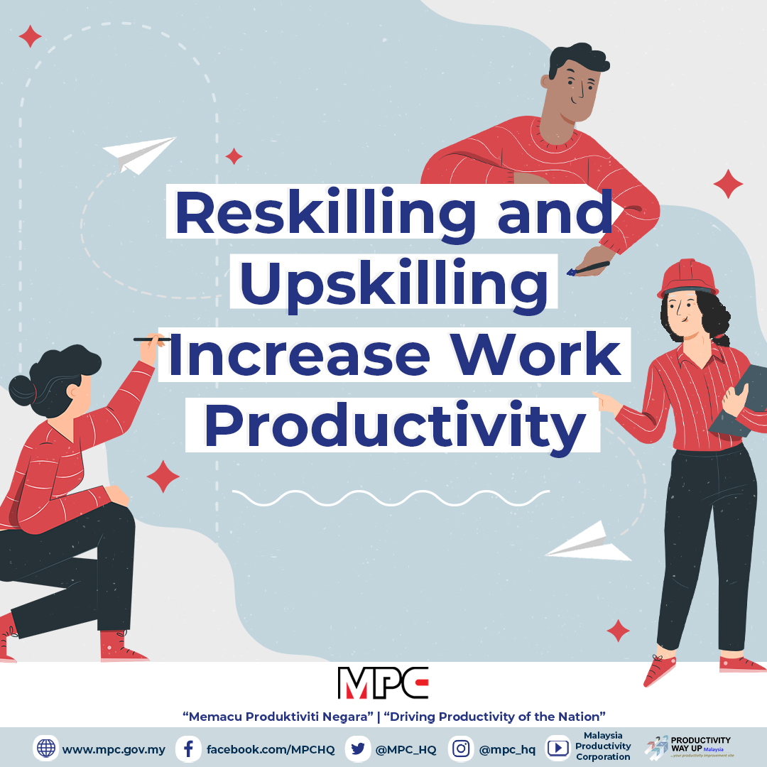 MpcProductivity's tweet photo. MPC has always been stressing on the importance of Reskilling and Upskilling.

But not sure how your organisation would actually benefit from them? 🤔

Swipe until the last slide to learn more about the benefits of Reskilling and Upskilling for your organisation and employees! 👍 https://t.co/SdsriUaHhP