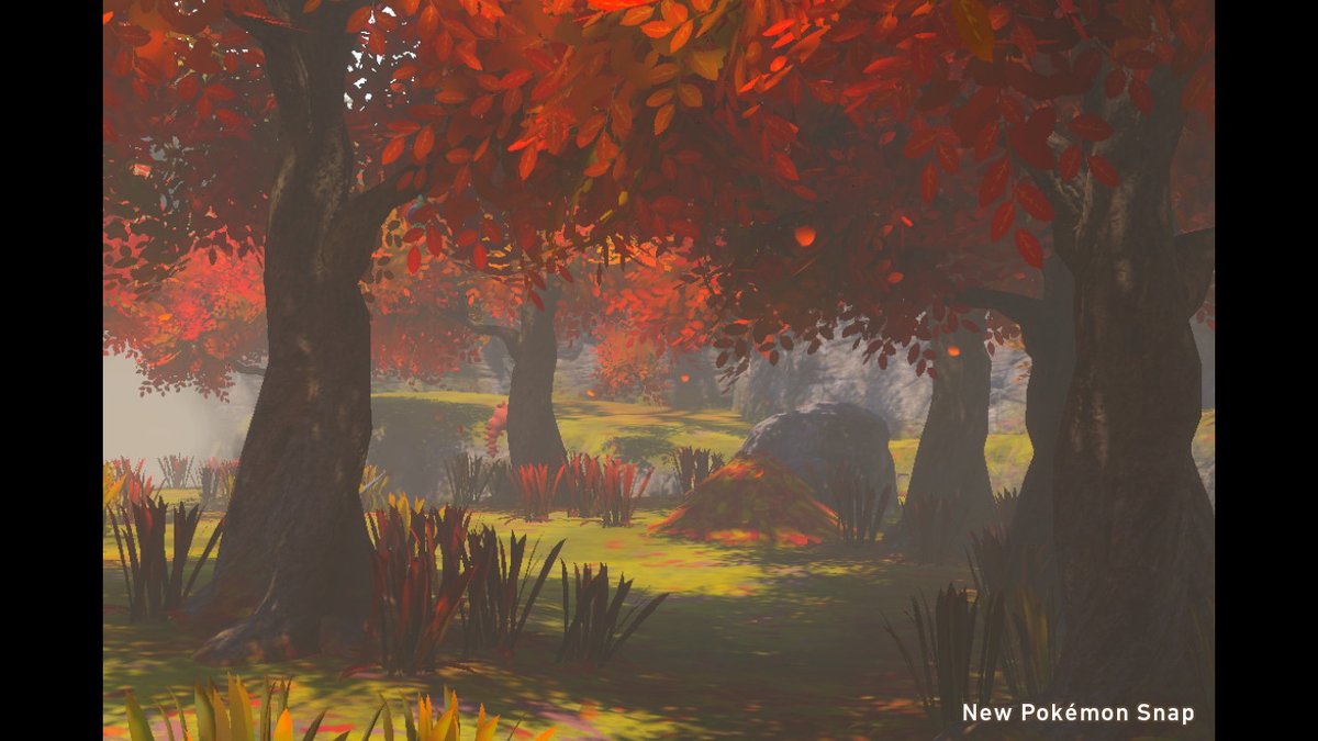 #NewPokemonSnap #NintendoSwitch
"Fall is fast approaching and the colors of these woods are unlike anything I ever seen that just makes this world look more magical"