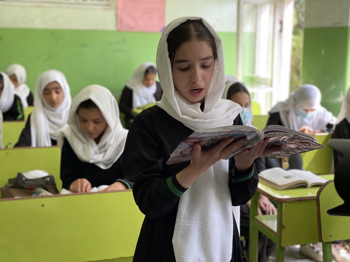 bbclysedoucet's tweet photo. “My message to the #Taliban is they should allow us to study, to serve our country” says 11 yr old Setaresh who wants to be a doctor . ⁦@bbcworldservice⁩ #Weekend #Afghanistan https://t.co/cdRa9hYLWt