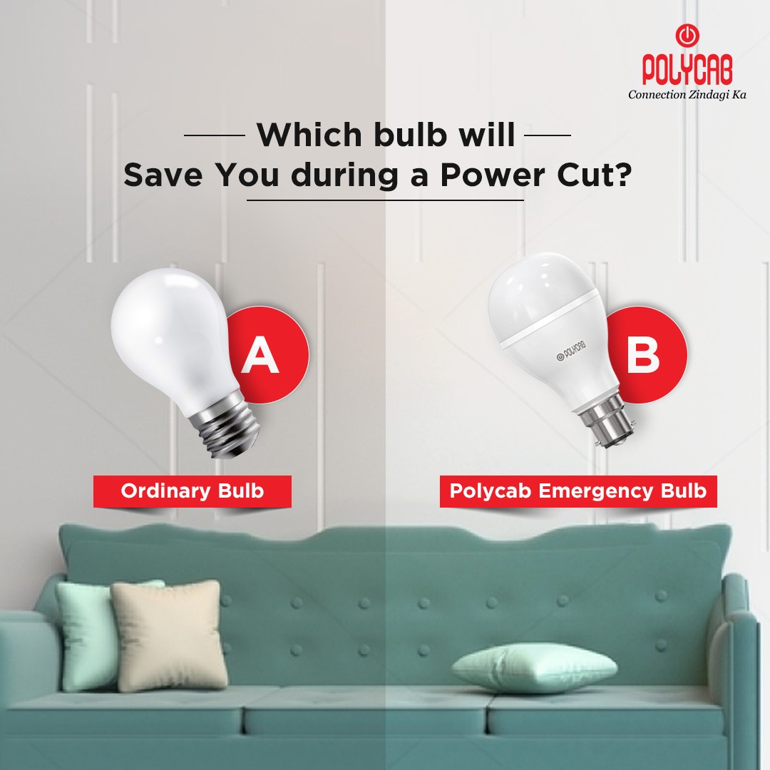 PolycabIndia's tweet photo. Electricity is gone and there is only one type of bulb that can save you! Which one are you picking? Comment down below!
To know more, visit - https://t.co/MvWD5bG9wX
#Polycab #ConnectionZindagiKa #PolycabLEDLights #LEDLights #Emergencybulbs #bulbs https://t.co/iv7tI4yOlY
