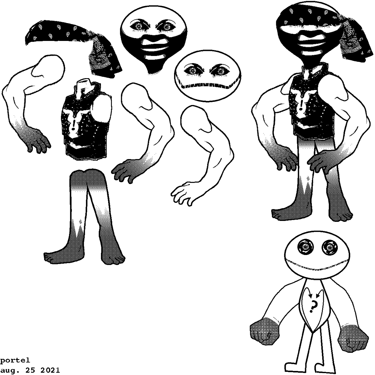LadyCorthon's tweet photo. I should probably properly introduce myself, I just realized. Uh...

Hey, I'm Portel. I'm your average sprite/digital artist, looking for ways to be useful to the world. I'm currently into stuff like Friday Night Funkin' and Deltarune, so expect stuff like that on my page. https://t.co/ADuYXGVFKv