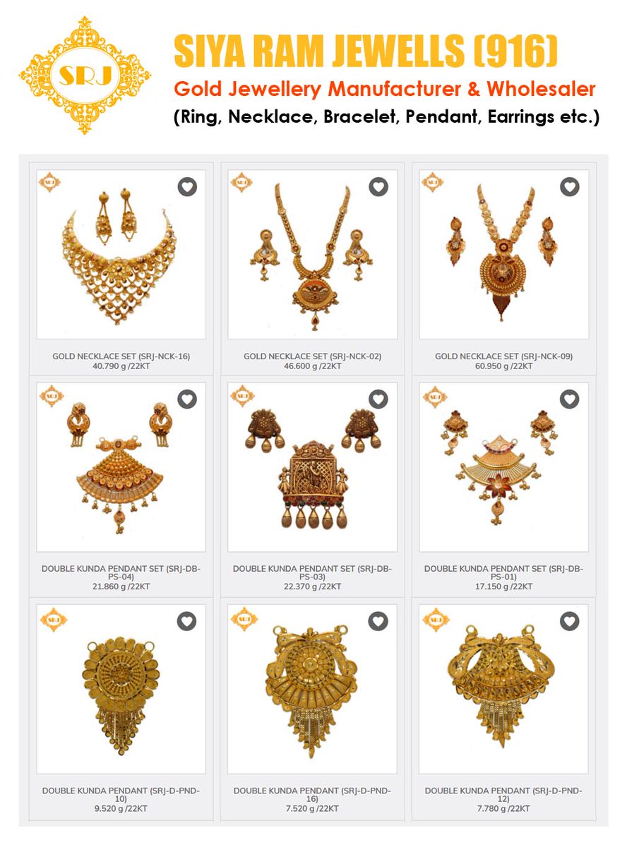 SavyaBusiness's tweet photo. SIYA RAM JEWELLS (916) - #Manufacturer &amp; #Wholesaler #Gold Jewellery (Ring, Necklace, Bracelet, Pendant, Earrings etc.) in Chandni Chowk - https://t.co/y0M5xg16vd    Call @ 9717980832

#SiyaRam #Jewells #Jewellery https://t.co/SeFgF4fAtO