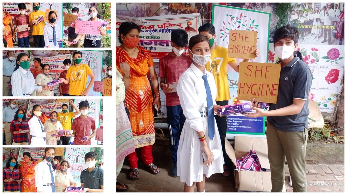 ashwika_jain's tweet photo. #SheHygiene #Drive8

To aid who are in dire need of better #MenstrualHygiene, 
@_WeRiseTogether team donated #ecofriendly, #sanitarypads to 82 girl. 

#SDG3 
@_sayema @AminaJMohammed @richaanirudh @IvyKriss @smritiirani @BhupalPsr @vanessa_vash @ShreyaTuli_ @KaoHua3 @rwclimate https://t.co/gHWXCBIhgO