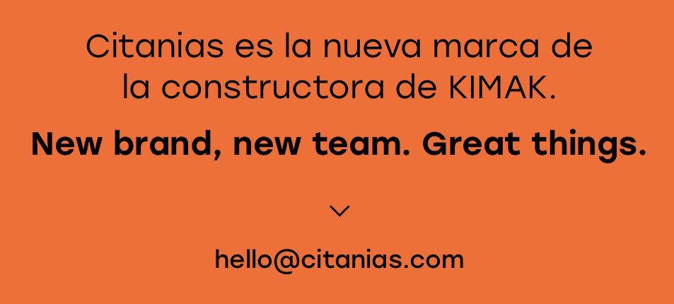 JavierSal_'s tweet photo. #CITANIAS es la nueva marca de la división de construcción y servicios del grupo #KIMAK. https://t.co/m4CptrIQ8X