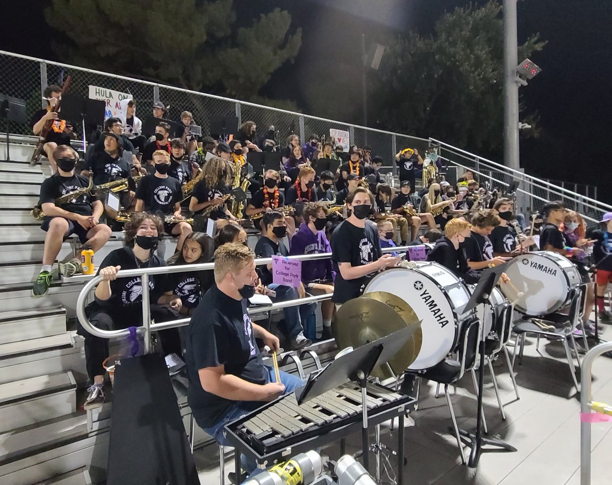CPHSmusic's tweet photo. Pep band at Homecoming! #pepband #cpband #MDUSD #homecoming #cphs https://t.co/OhfE9qjd5e