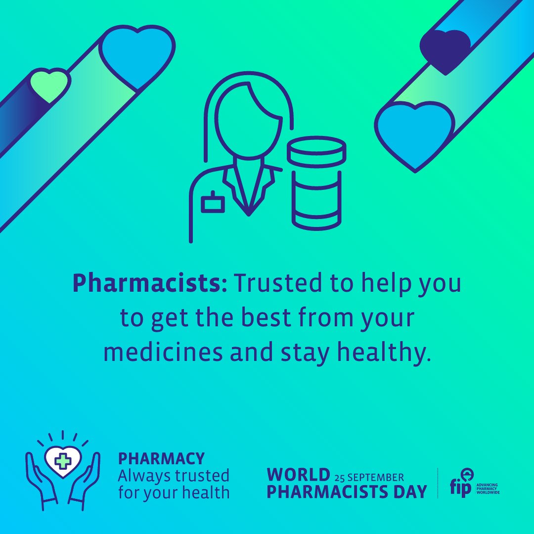 Today is #WorldPharmacistDay and we want to recognise the hard work of pharmacists providing safe and effective care in Great Britain #WPD2021