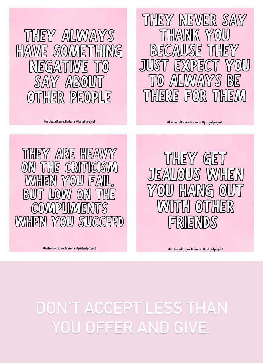 Eclecticakemix's tweet photo. You deserve better than that.
#mentalhealth #depression #anxiety #bpd #adhd #hiddenillness #hsp #relationships #frenemies #onesidedfrienship #justgirlproject https://t.co/h8IHNbtyT4
