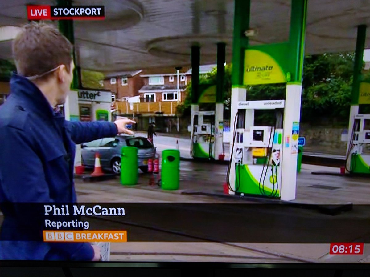 ITscribe's tweet photo. Name-appropriate reporter for the petrol shortage https://t.co/TgNGj5JvuT