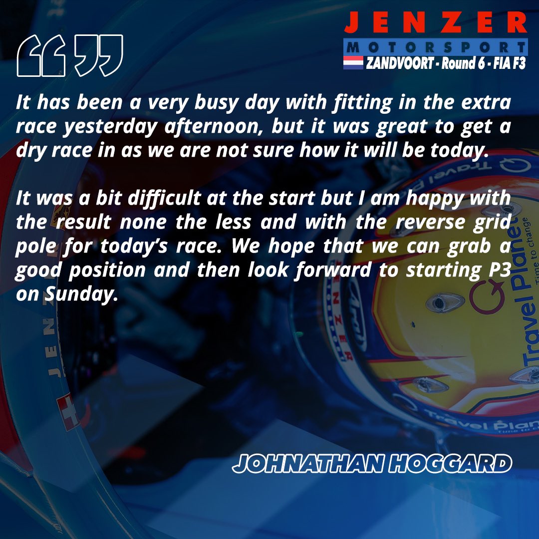 Read <a href="/j_hoggard33/">Johnathan Hoggard</a> thoughts on a busy Friday, as we get ready for a new day at Sochi 💭⬇️

#RussianGP 🇷🇺 #F3