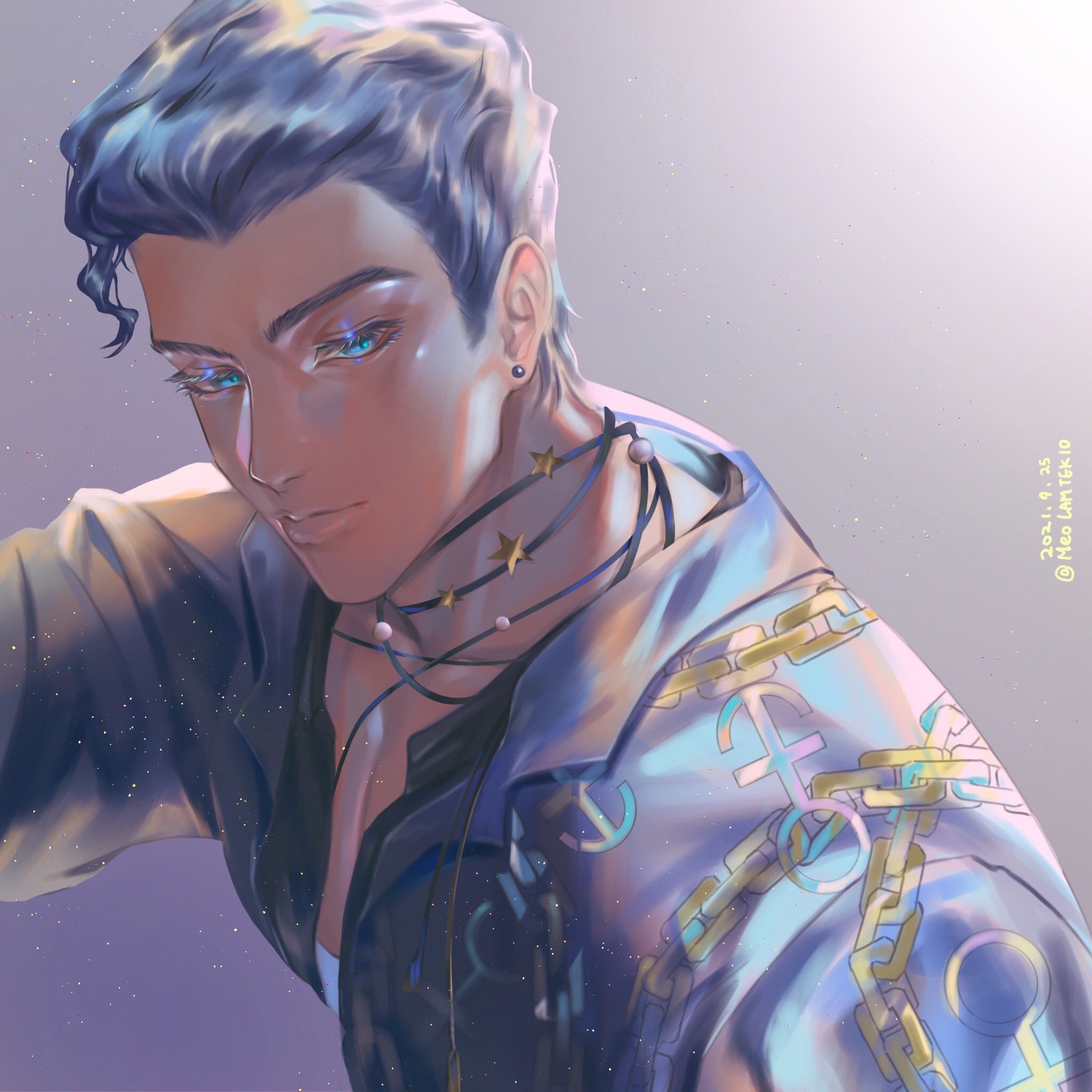 𓆡喵子烤野菜 比目要進口𓇼 畫左承太郎 花京院 最近看到很多kp的打歌服都很好看 所以如果第三部星塵鬥士 假設系偶像團體的話 會像這樣 最近有啲忙 Jojo Jjba ジョジョの奇妙な冒険