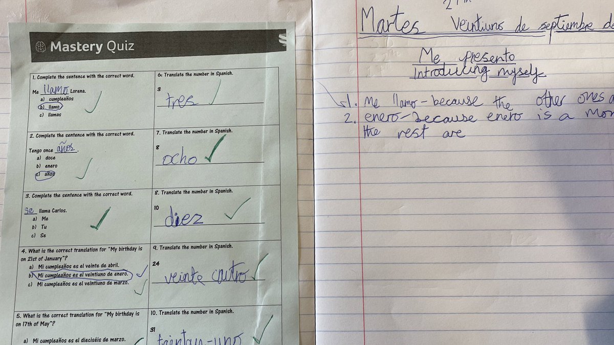 I can’t believe how much Spanish 7MEY have learnt in the past 3 weeks! 👏👏👏 <a href="/MFLSpringwestA/">@MFLSpringwest</a> <a href="/SpringwestA/">Springwest Academy 💙</a> <a href="/ACOJeffries/">HOYJeffries</a>