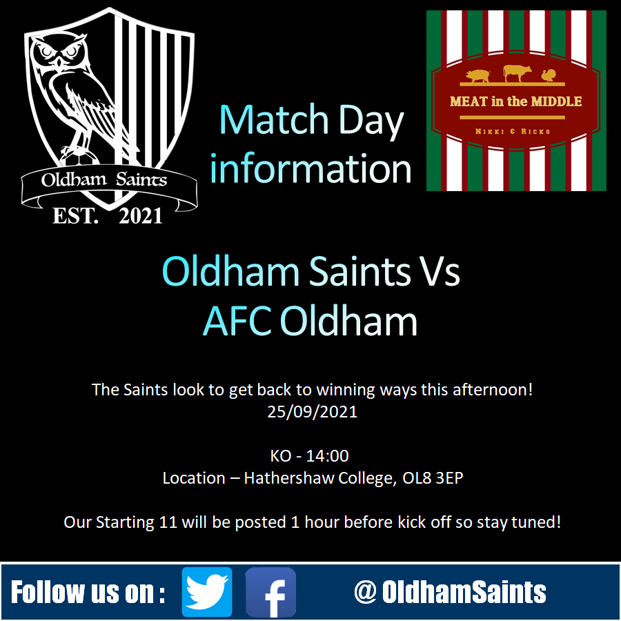 Come down and watch the Saints get back to winning ways in our second game of the season!