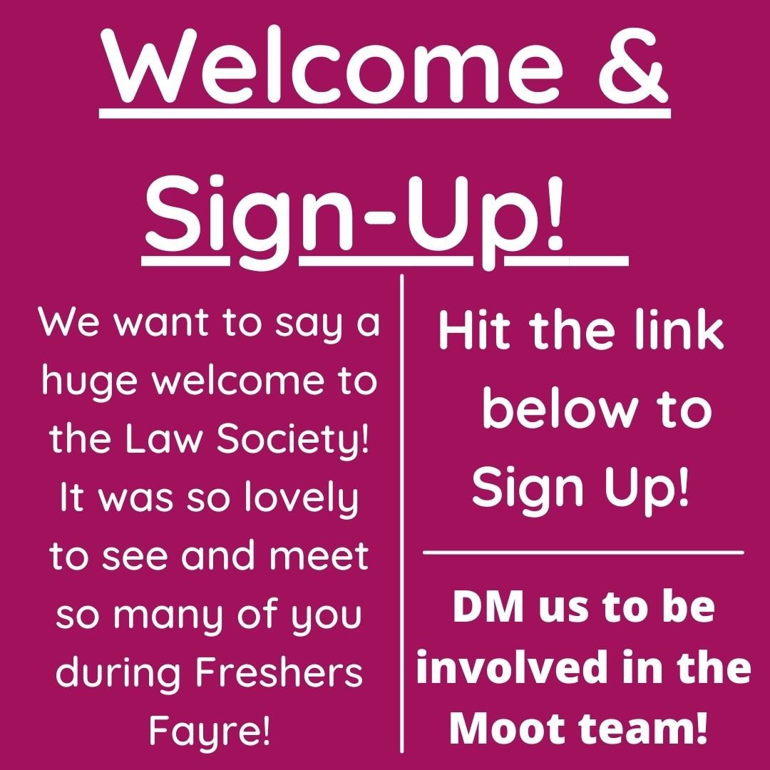 SolentLawSoc's tweet photo. Hi everyone! 

Thanks you for following our socials We promise to make it the best Society possible! The sign up link is below! 

(If you want to join the Mooting team, drop us a DM!😁)

https://t.co/1WwzPeKKhn https://t.co/wMgBIMqchQ