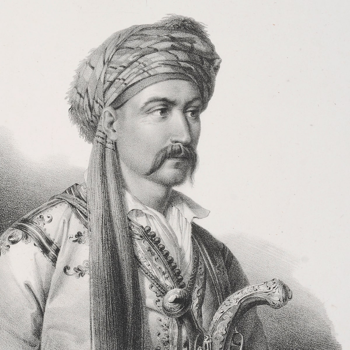 athens_nhmuseum's tweet photo. #Σαν_σήμερα, 25 Σεπτεμβρίου του 1849, πεθαίνει μία από τις πλέον άδολες μορφές της Ελληνικής Επανάστασης, ο Νικήτας Σταματελόπουλος, γνωστός ως Νικηταράς. 
🖼️ Νικήτας Σταματελόπουλος. Λιθογραφία του Karl Krazeisen (1831). Συλλογή Χαρακτικών EIM. 
#sansimera21 #nikitaras https://t.co/smL5j18tNx