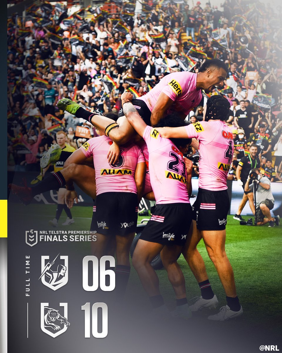 NRL's tweet photo. GRAND FINAL BOUND 🐾

#NRLFinals https://t.co/Ov1IvnEBAW