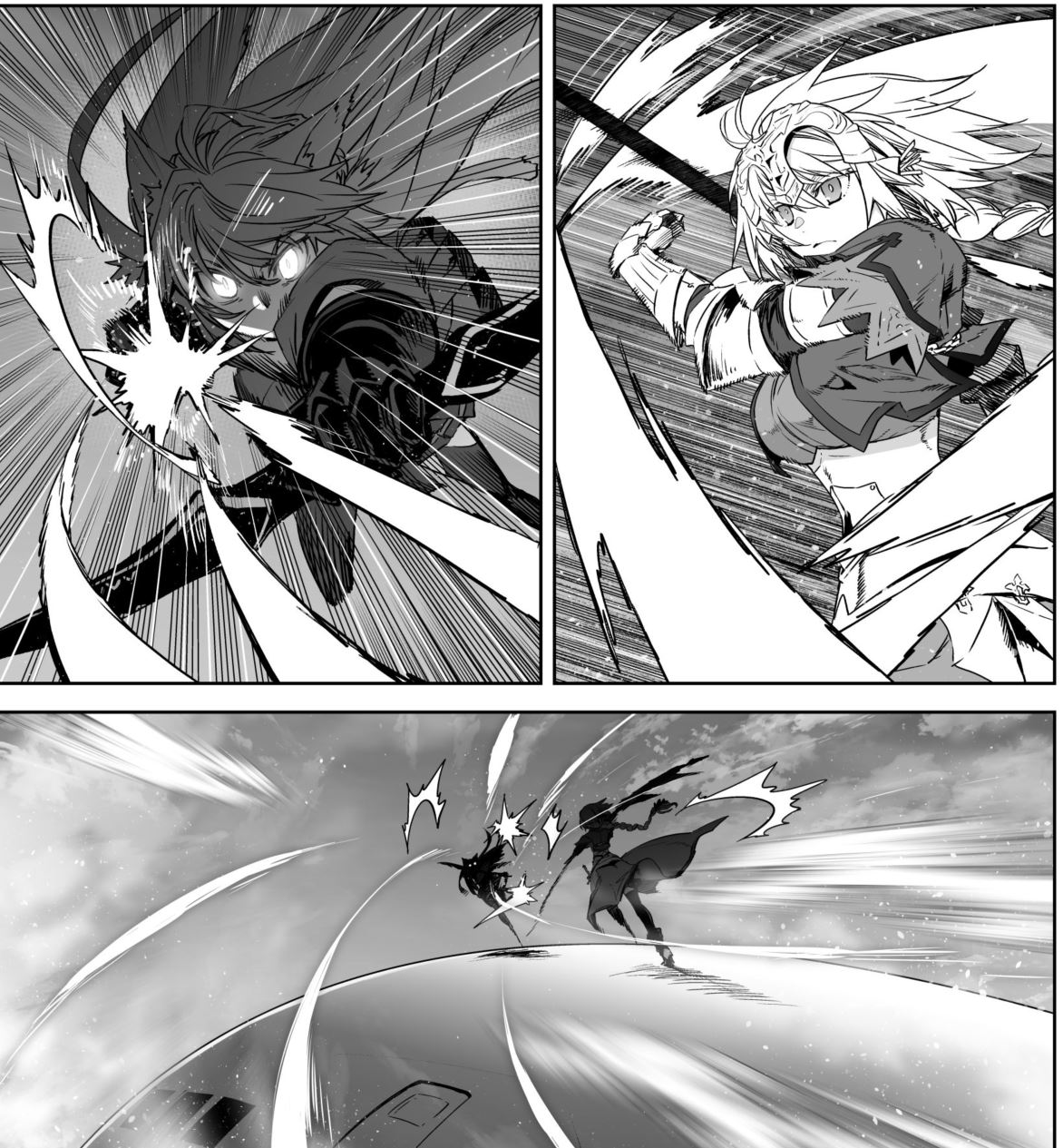 Twitter 上的 石田あきら アポクリファ漫画連載中 9 25発売のコンプエース11月号にfate Apocryphaコミカライズ55 1話が掲載されています 信義を懸けて戦うジャンヌとアタランテ 不利を悟ったアタランテは自ら封じていた宝具を開放する コンプエース