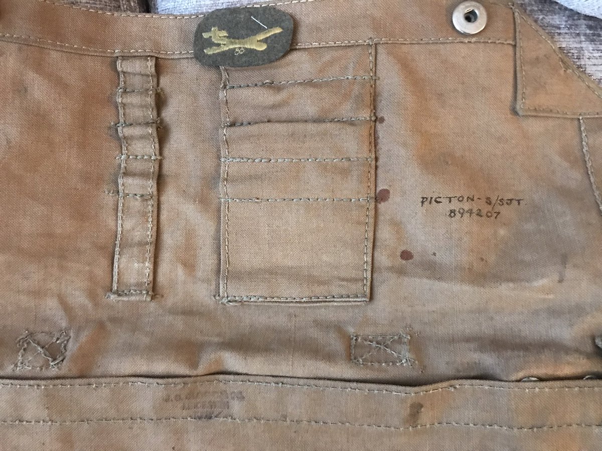 the_worldatwar's tweet photo. I rescued S/Sgt Picton’s map case many years ago from a junk shop. Did it make the journey to Arnhem with him? Raymond Kenneth Picton, Glider Pilot Regiment, died at Oosterbeek #OTD in 1944. #WW2 #Arnhem77 https://t.co/M9ZxdxDBTQ
