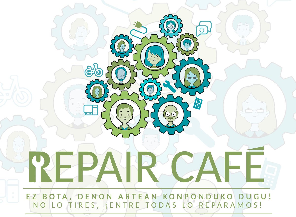 EnergiaGara's tweet photo. Gaur, 11:00etak aurrera #RepairCafe @Geltoki_n 

Hoy, a partir de las 11:00 #RepairCafe en @Geltoki_ 

#EzBota
#NoLoTires https://t.co/oSGsYuRs94