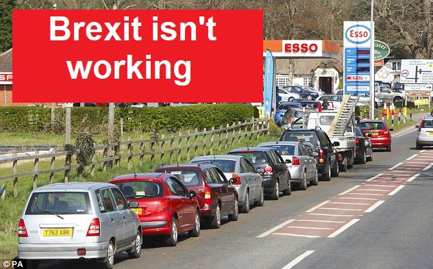 Remainers were right. Brexit is not working #BrexitHasFailed #BrexitFuelShortages #panicbuying