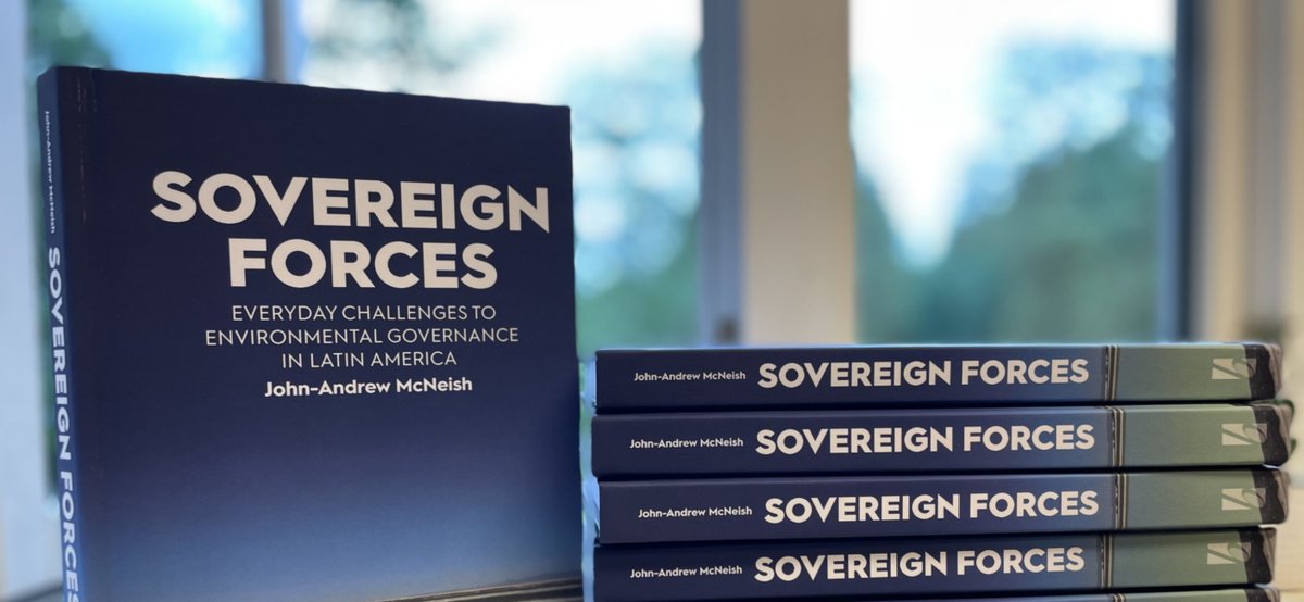 Listen to an interview with @McNeishProf on his new book "Sovereign Forces: Everyday Challenges to Environmental Governance in Latin America" open.spotify.com/episode/4IsPax…