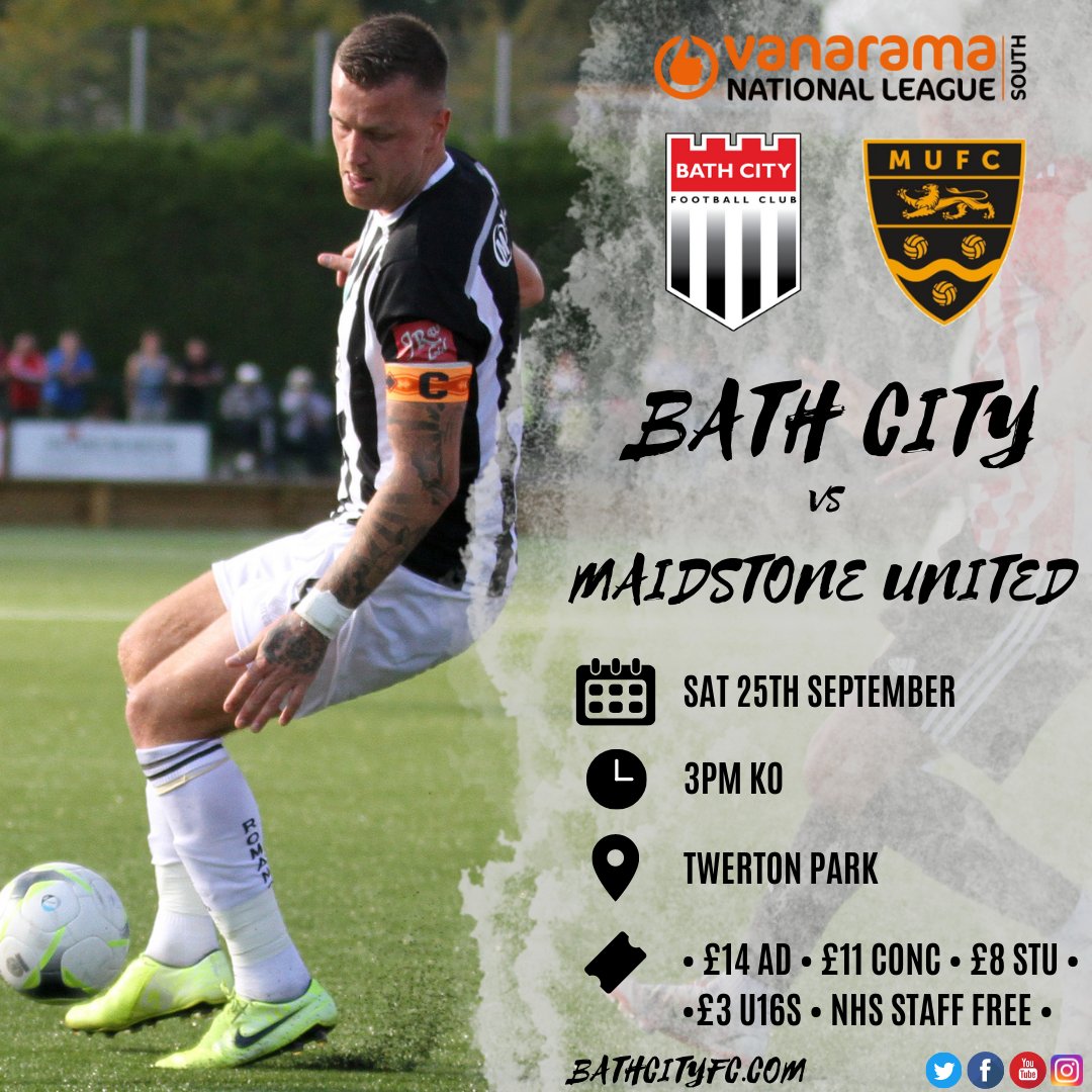 BathCity_FC's tweet photo. TICKETS 🎫 | Purchase your tickets in advance for cashless, speedy entry or pay at the turnstiles. 

➡️ https://t.co/XRbG1glaRy 

To gain FREE entry, @RUHBath and @NHS employees are requested to present their official ID at turnstile 17 (Bristol End).

#Romans #VNLS https://t.co/oxJqkXEOdy