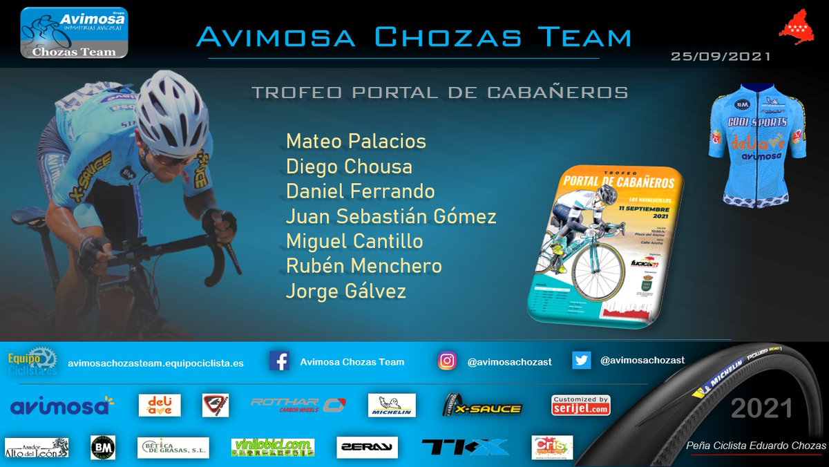 Toca darlo todo en el Trofeo Portal de Cabañeros  en #Navalucillos. SUERTE EQUIPOS 💪 <a href="/grupoavimosa/">Grupo Avimosa</a>