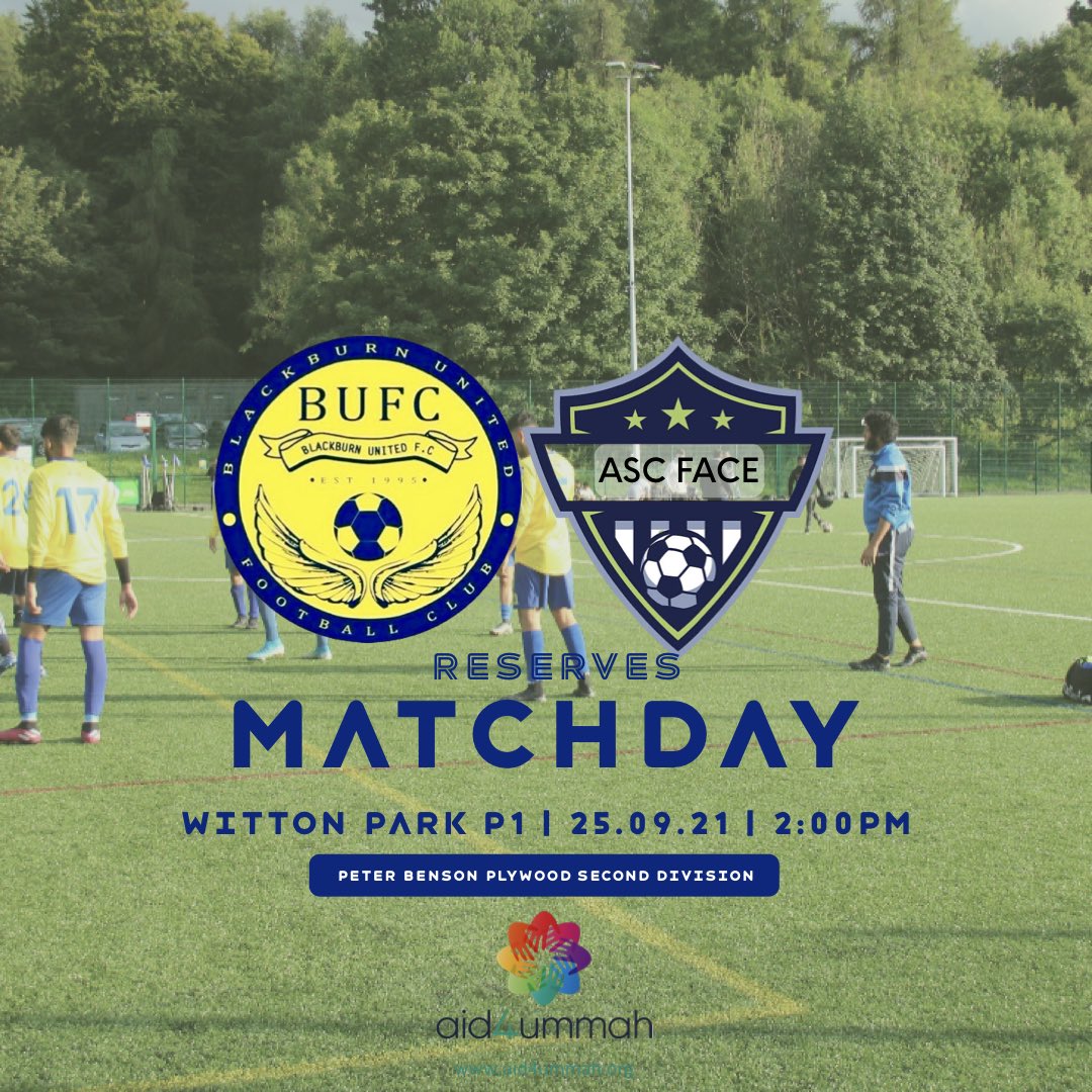 BlackburnUtdFC's tweet photo. Second team Vs ASC Face
๐ Witton Park 4G P1
๐
Saturday 25th September
โฐ 2:00PM kick off
โข
โข
โข
#bbufc #football #leaguegame #matchday #blackburn https://t.co/wdE9Gg60gB