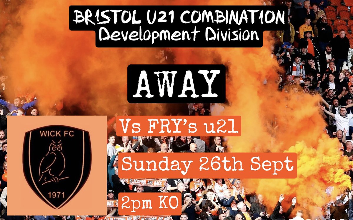 League Action Tomorrow 👇🏻

🆚 <a href="/FryClub21s/">Fry Club JFC u21s</a> 
🏟 Somerdale, BS31 2FF
🏆 BRISTOL COMBINATION LEAGUE
📆 SUNDAY 26th SEPT
⏰ 2PM KO

𝐎𝐖𝐋𝐒 🦉🟠⚫️