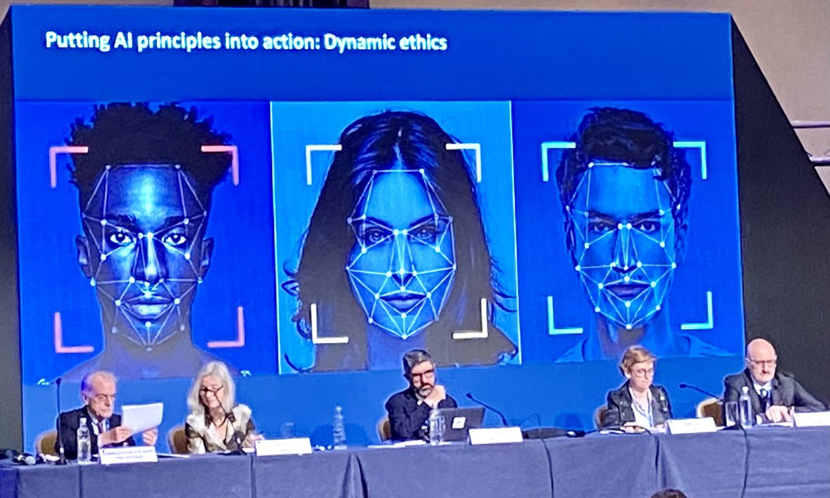 stormy_mildner's tweet photo. Open, accountable, explainable, transparent #AI - trustful AI - ethical, sound, value based, purposeful. Are we there yet? Barely. How do we get there? Regulations? Investment? Great Panel at today‘s Aspen Italy AI Conference. https://t.co/NVTNVLYeOr