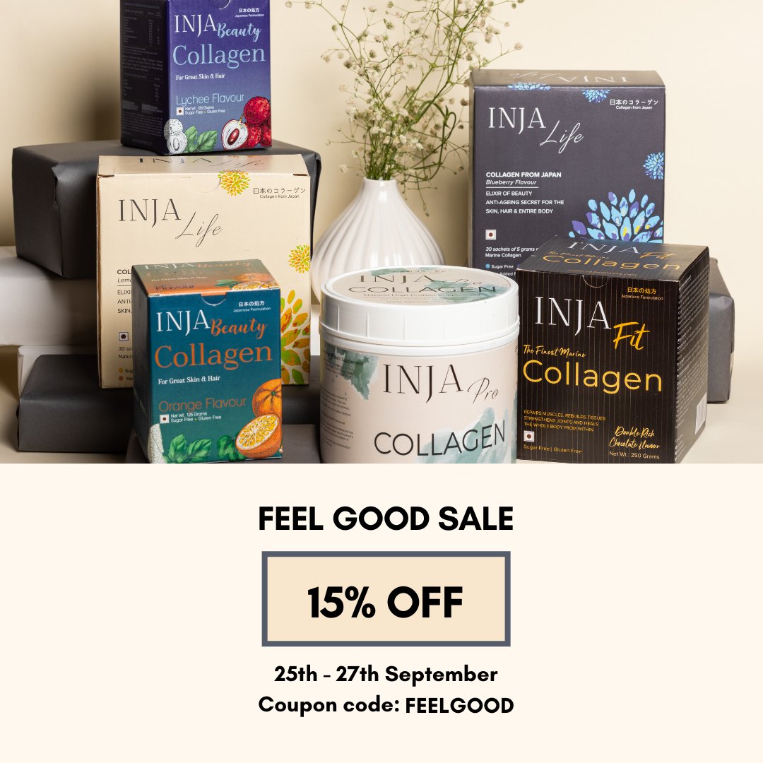 The Feel Good Sale is here!
Use coupon code: FEELGOOD and get Flat 15% off on our products. Valid from 25th - 27th September 

Shop - bit.ly/3sX265T
#indiasale #salealert #dealsindia #mumbai #india #delhi #chennai #pune