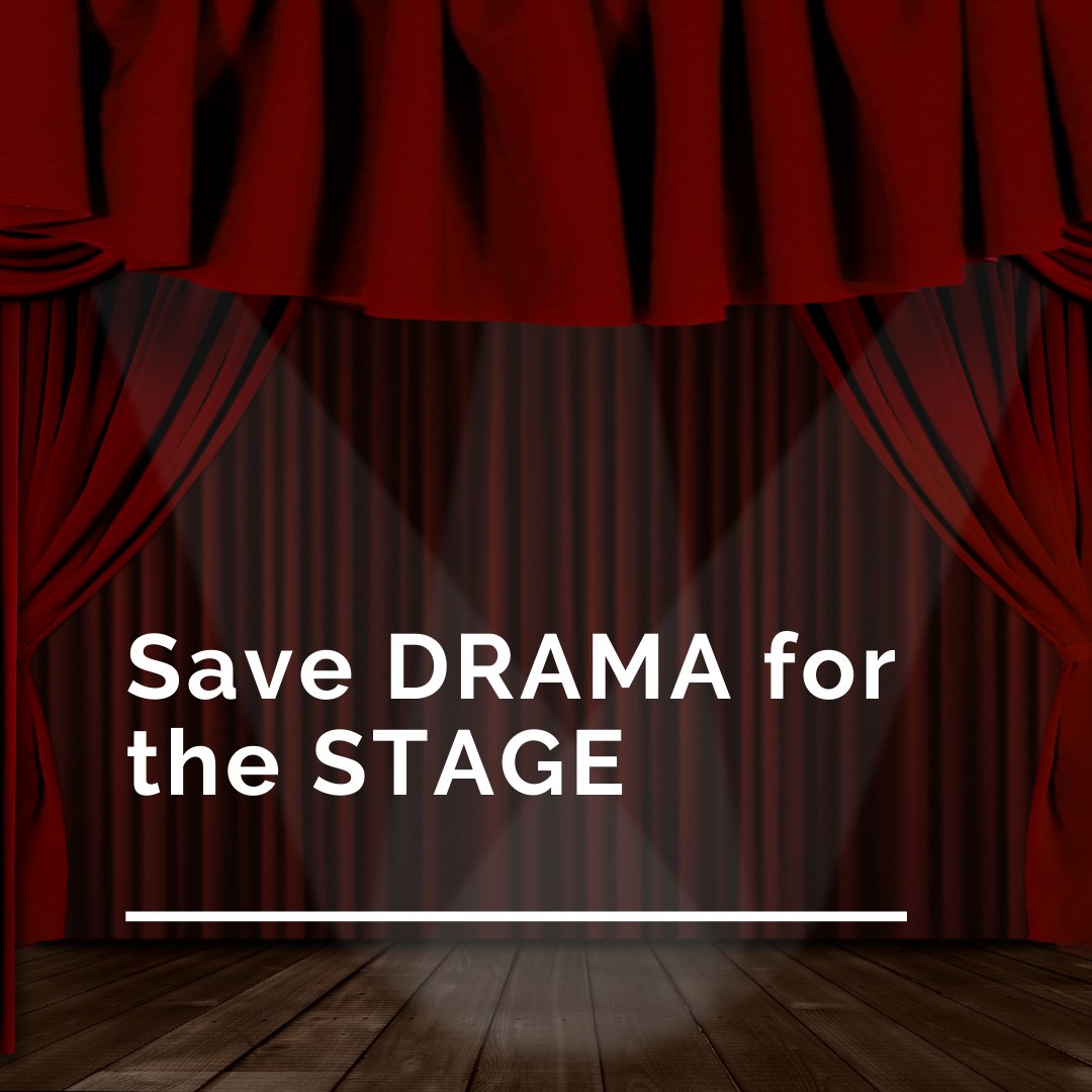 We love DRAMA! but only on stage... 

👉 dramaclasses.biz

#drama #stage #theatre