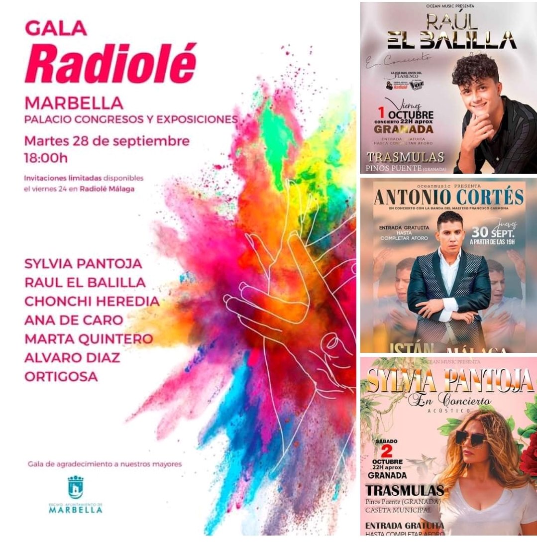 Esta semana donde nos vemos? <a href="/RaulElBalillaOf/">El Balilla Oficial ®</a> <a href="/sylviapantoja11/">Sylvia Pantoja</a> <a href="/Chonchi_Heredia/">ChonchiHerediaoficial</a> <a href="/antonio_cortesR/">AntonioCortésOficial</a>