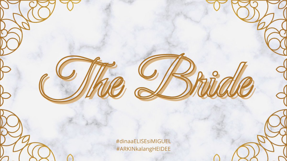 HeideeAndMiguel's tweet photo. ㅤ
                    👰 THE https://t.co/oH3Ti9ZkHw  🤵
                       #dinaaELISEsiMIGUEL
                        #ArkinKaLangHeidee
ㅤ https://t.co/81XujGGHqU