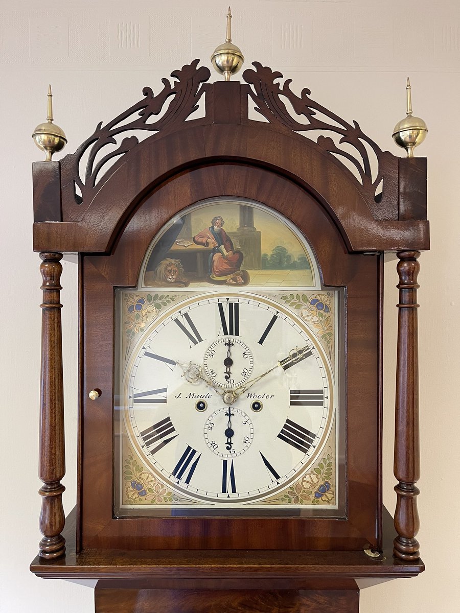 Clock_Repair's tweet image. Antique longcase clock by J Maule of Wooler for sale at Clock Repair ltd