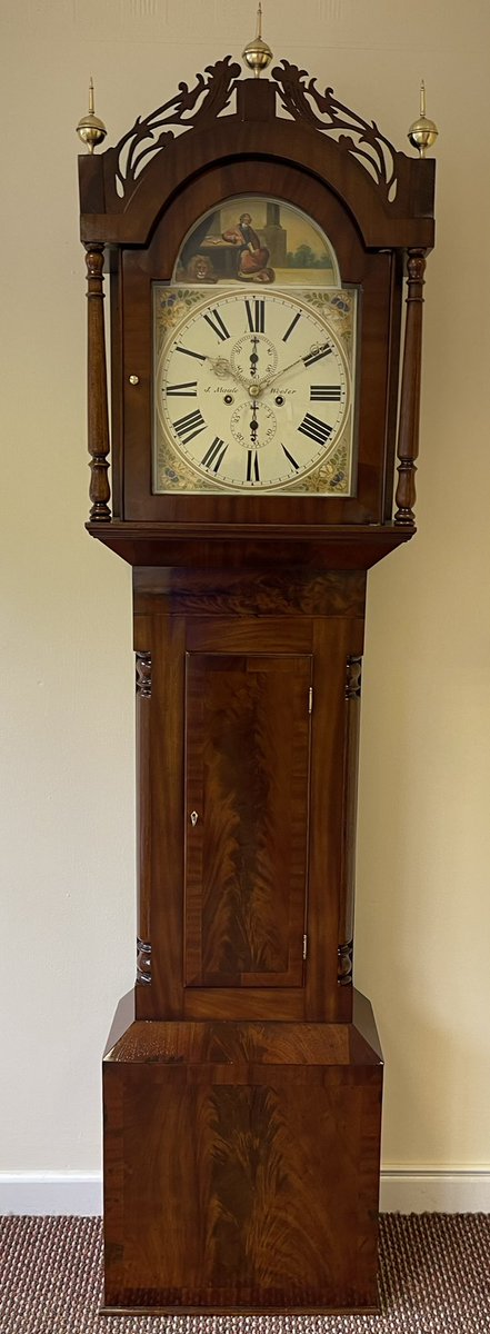 Clock_Repair's tweet image. Antique longcase clock by J Maule of Wooler for sale at Clock Repair ltd