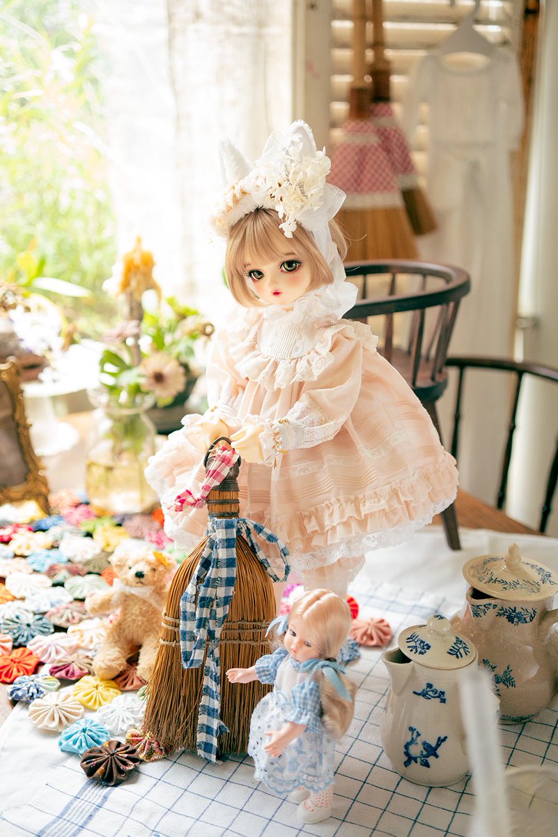 __halcyondays's tweet image. 고사리손으로 쓱싹쓱싹
아기 여우의 소꿉놀이🐤🧸