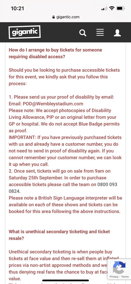 _bckie's tweet photo. @jamesbooker22 @wembleystadium Just found your tweet by hashtag. I got my tickets through @Gigantic - it says this on their site if that is any help? https://t.co/7zQQsZre8x