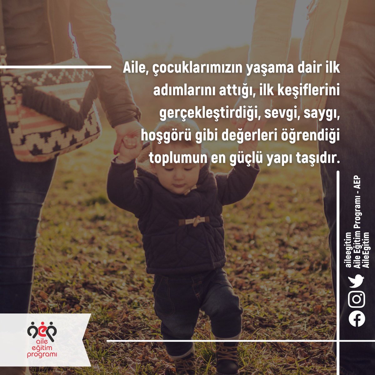 Aile Eğitim Programı (@aileegitim) on Twitter photo #Aile, çocuklarımızın yaşama dair ilk adımlarını attığı, ilk keşiflerini gerçekleştirdiği, sevgi, saygı, hoşgörü gibi değerleri öğrendiği toplumun en güçlü yapı taşıdır.
#EvlilikveHuzur
<a href="/tcailesosyal/">T.C. Aile ve Sosyal Hizmetler Bakanlığı</a> <a href="/deryayanikashb/">Derya Yanık</a> <a href="/kubrayigitbasi/">Doç. Dr. Kübra Güran Yiğitbaşı</a> <a href="/olgun_gunduz/">Olgun Gündüz 🇹🇷 🇹🇷</a> #Aile, çocuklarımızın yaşama dair ilk adımlarını attığı, ilk keşiflerini gerçekleştirdiği, sevgi, saygı, hoşgörü gibi değerleri öğrendiği toplumun en güçlü yapı taşıdır.
#EvlilikveHuzur
<a href="/tcailesosyal/">T.C. Aile ve Sosyal Hizmetler Bakanlığı</a> <a href="/deryayanikashb/">Derya Yanık</a> <a href="/kubrayigitbasi/">Doç. Dr. Kübra Güran Yiğitbaşı</a> <a href="/olgun_gunduz/">Olgun Gündüz 🇹🇷 🇹🇷</a>