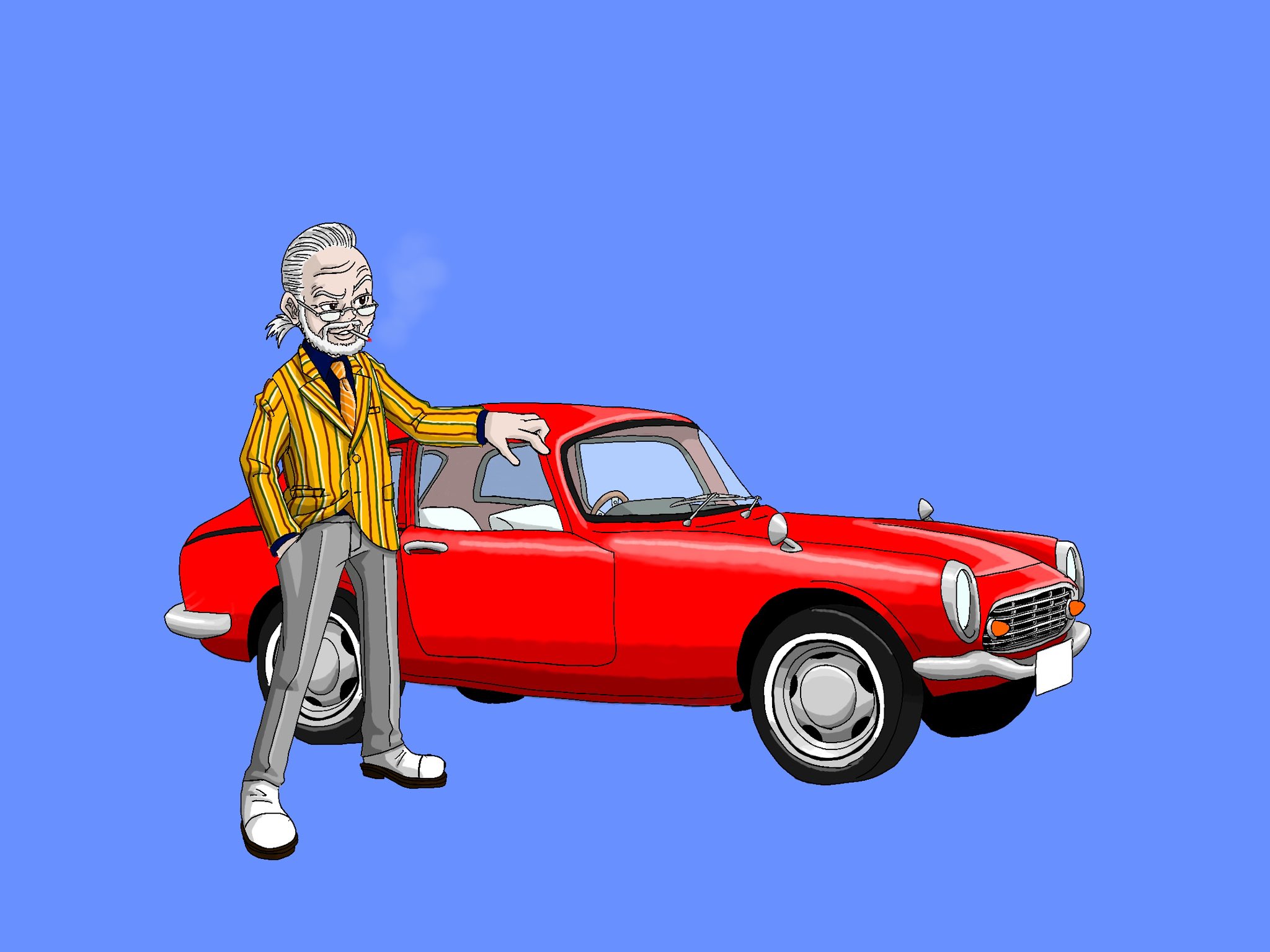 Pakaratty Nft Creator ホンダs600と某レストアガレージの夢次郎 この頃の車 カッコいいなぁ いつか手に入れたい イラスト イラストレーター レストアガレージ251 似顔絵 クラシックカー T Co Izm6xene7g Twitter