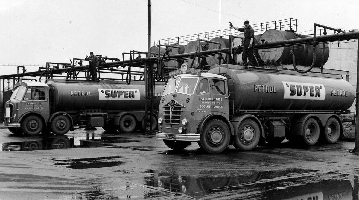 Lostock_Henge's tweet photo. Tankers getting ready to deliver to the petrol stations of #LostockHall and surrounding environs earlier today. https://t.co/wkqXENy9N0