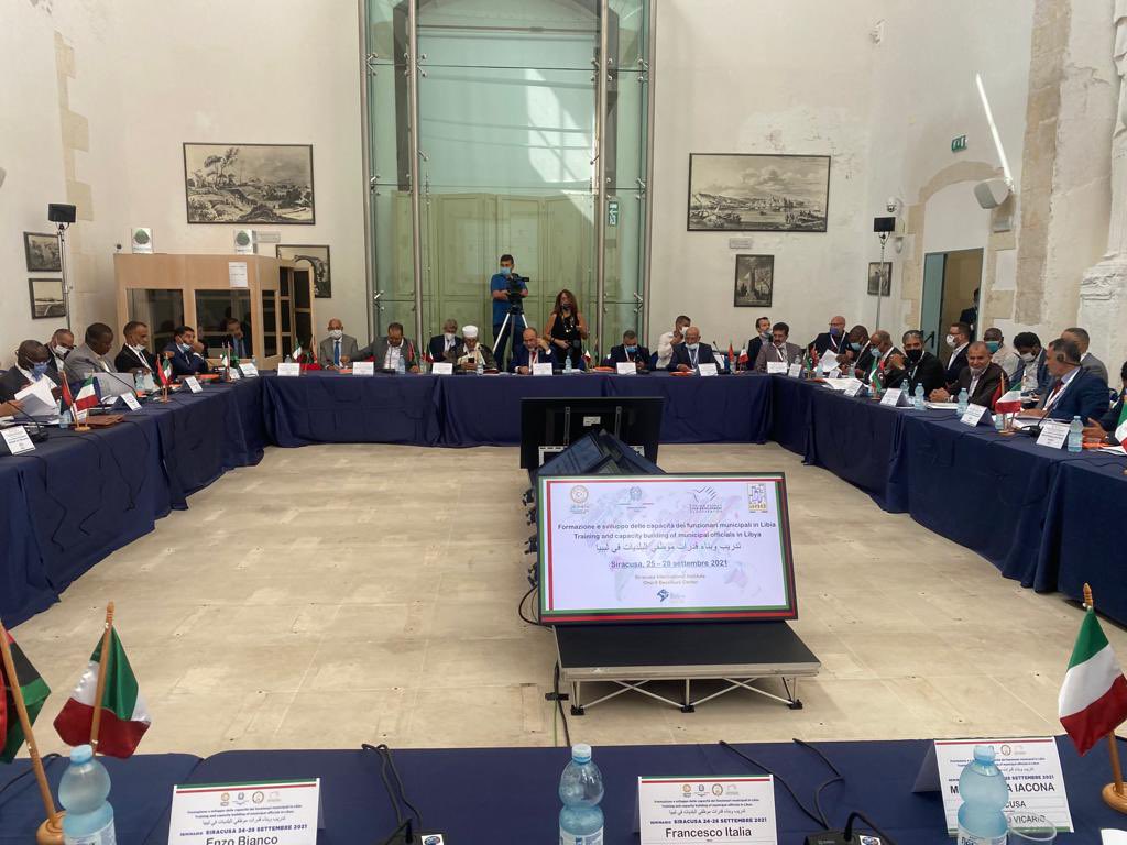 ItalyinLibya's tweet photo. In the magnificent &amp; fascinating city of #Siracusa in #Sicily @Regione_Sicilia, Libyan&amp;Italian mayors are meeting to discuss local governance &amp; best practices w/ @comuni_anci. An initiative promoted by @ItalyMFA @aics_it to strengthen friendship among #Italy #Libya Municipalities https://t.co/l6hEqjqP9n