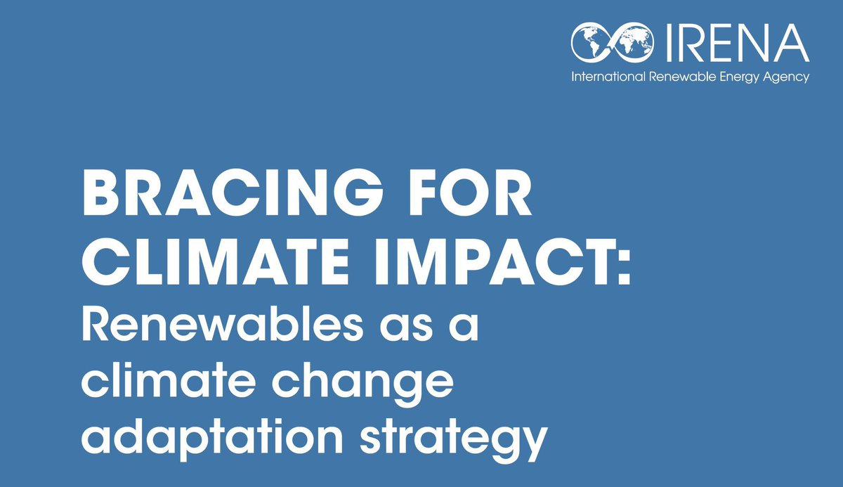 The latest <a href="/IPCC_CH/">IPCC</a> assessment warns us about the alarming &amp; immediate impact of #climate change.

The new <a href="/IRENA/">IRENA</a> paper shows how a #renewables-based climate adaptation strategy makes the most realistic &amp; fruitful option for a climate-safe world. See: bit.ly/3jGrZ6O