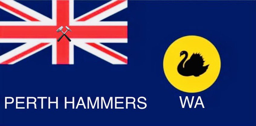 HammerMusePerth's tweet photo. @WestHam Perth Western Australia 🇦🇺 2200pm KO #WFBB #WHTWD 
🥳🍻⚒⚒⚒ https://t.co/aSjrF19fDD