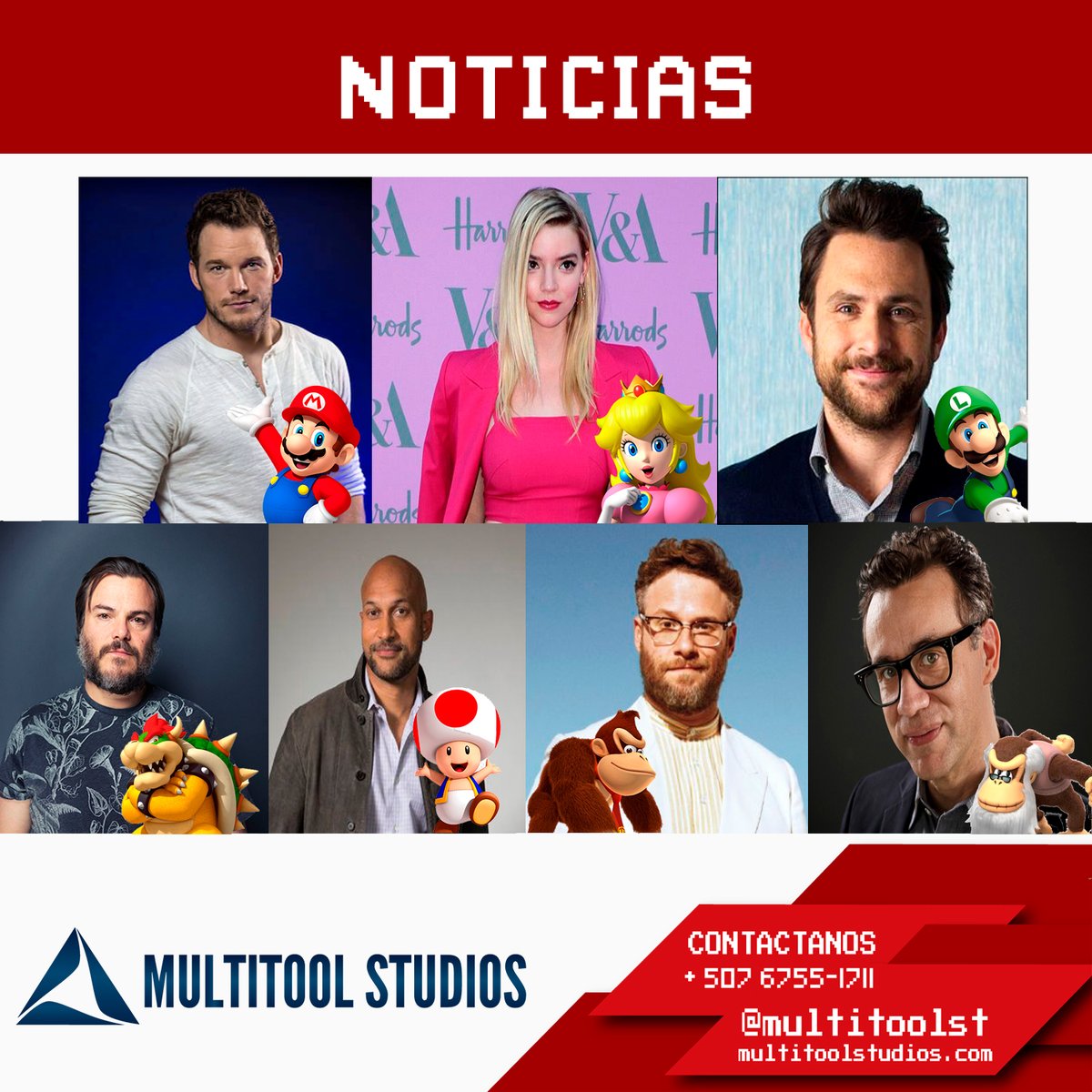 MultitoolST's tweet photo. Anuncian la nueva película animada de Super Mario Bros, estrenará en diciembre 2022, con un elenco lleno de estrellas que prestarán sus voces #MultitoolStudios #WIGJ #Panama #WIGAMBASSADOR #XBoxOne #PS4 #MicrosoftStore #Steam #developers #indiegame #indiedevs https://t.co/sZ4x94dY1V