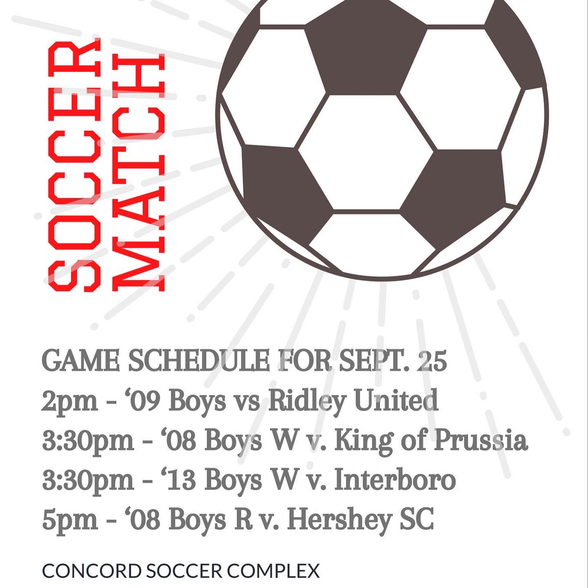 Concord Soccer tweet media
