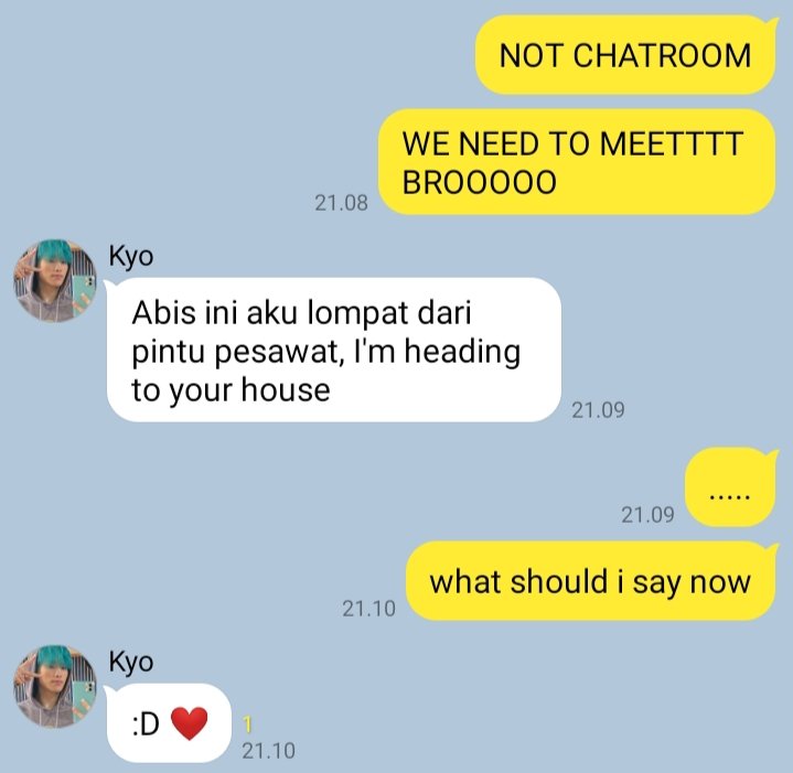 starryccion's tweet photo. #KYOGIGI: malmingan di chatroom. https://t.co/FPdzSg8I0b