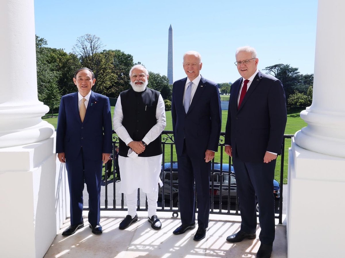 PM's Office of Japan on Twitter: &quot;PM Suga: At the Quad summit meeting among the leaders of Japan, Australia, India, and the United States, we held frank discussions on critical issues facing