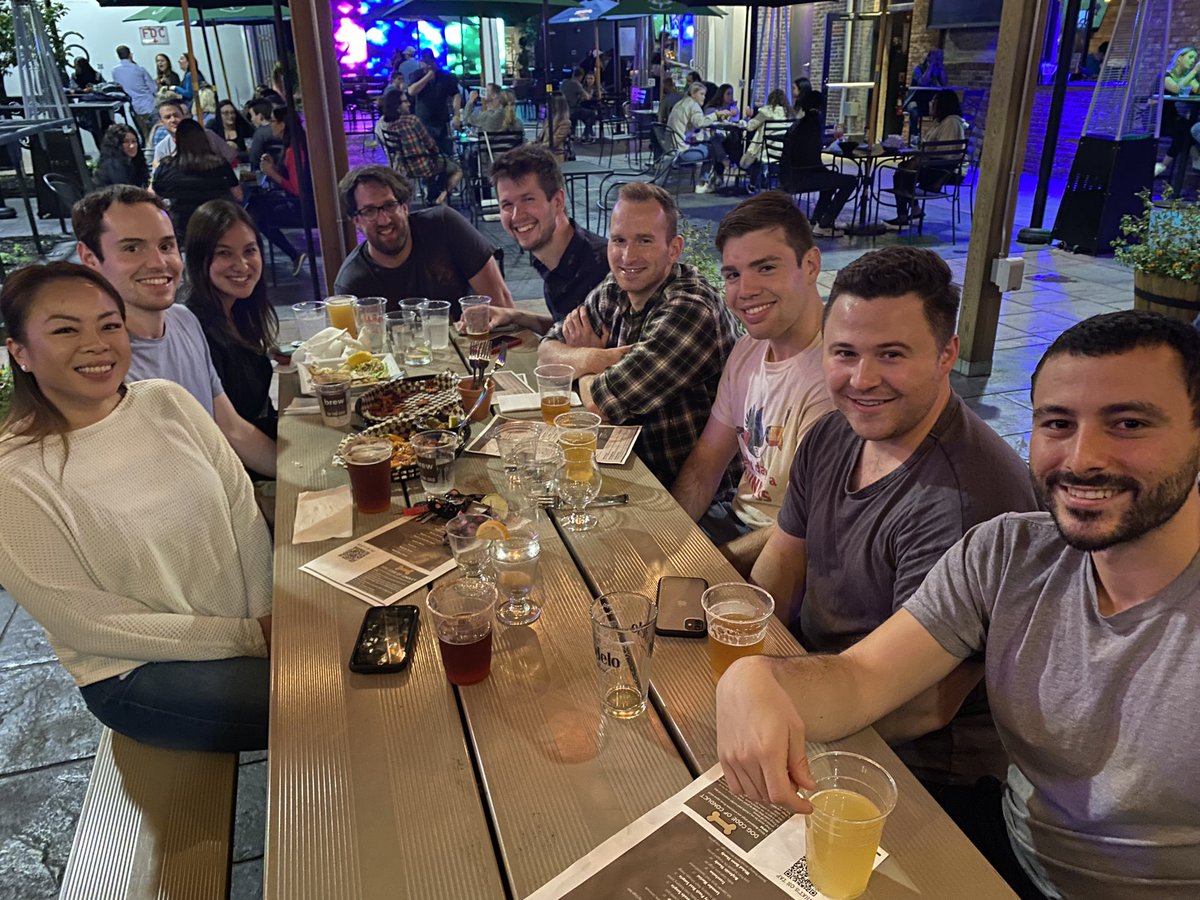 Friday night out at the Beer Garden with some IM, FM, and ortho friends!